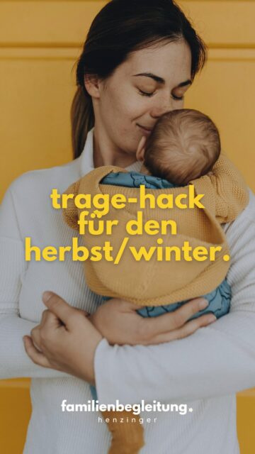 Diesen Hack kennt man schon … trotzdem darf man ihm immer wieder Aufmerksamkeit schenken. ✨

Schnapp dir ein Jäckchen der älteren Geschwister und schon kanns losgehen. Und ihr seid für den kommenden Herbst/Winter gerüstet. Auch ohne teure Tragejacke oder -cover. 🍁🍂

#tragemama #tragenimwinter #babytrage #tragehack #familienbegleitunghenzinger